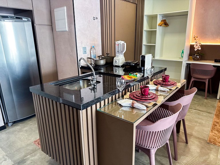 New Time Pajuçara | Beira Mar + Piscina infinita