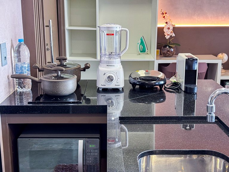 New Time Pajuçara | Beira Mar + Piscina infinita