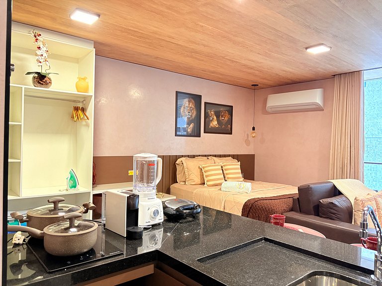 New Time Pajuçara | Beira Mar + Piscina infinita